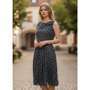 Banana Republic box pleated midi dress